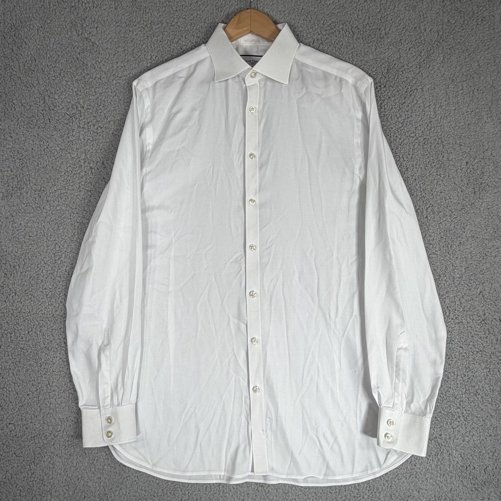 Charles Tyrwhitt Men's Slim Fit Dress Shirt Striped Egyptian Cotton 16.5 36